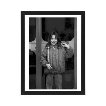 MODERN PHOTOGRAPHY by author printed on Paper - Fine Art - Canvas - 1994 Girl with gun Spot #001