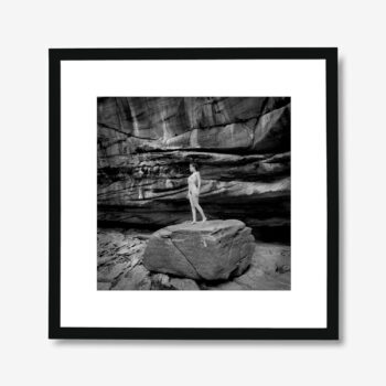 MODERN PHOTOGRAPHY by author printed on Paper - Fine Art - Canvas - 1998 Fine Art print Girl on a big stone